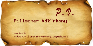Pilischer Várkony névjegykártya